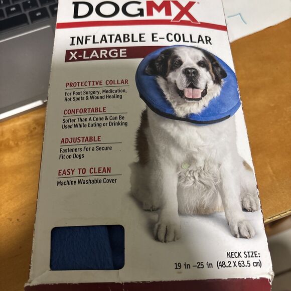 Dog MX Inflatable E-Collar X-Large/Comfortable/Washable/Adjustable - Picture 1 of 2